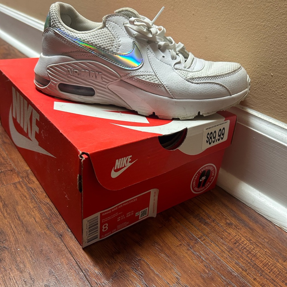 Nike Air Max White with Holographic Detail